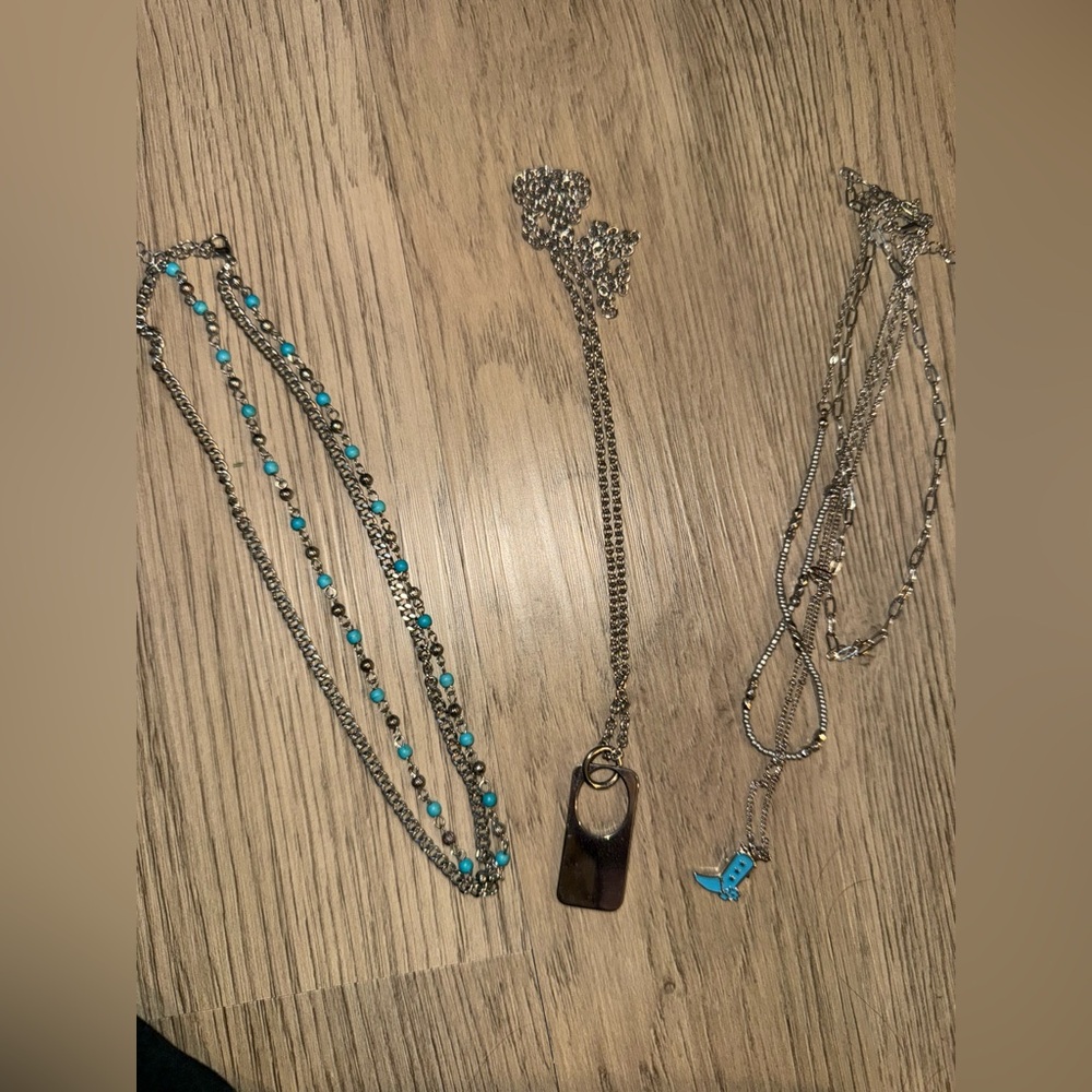 Silver and Turquoise Necklace‎ Set